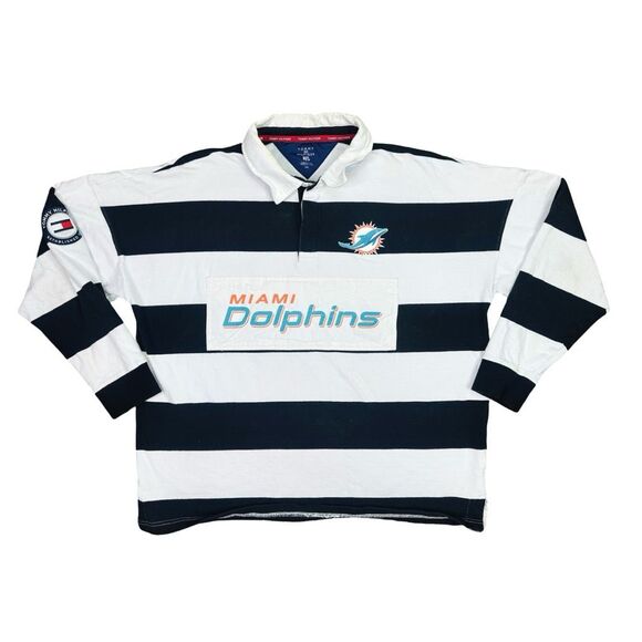 Tommy Hilfiger x NFL Miami Dolphins Rugby Shirt - Size XXL - Picture 1 of 7